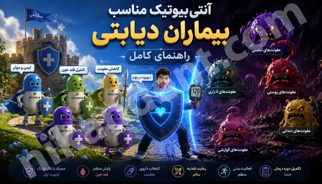 آنتی‌بیوتیک مناسب بیماران دیابتی